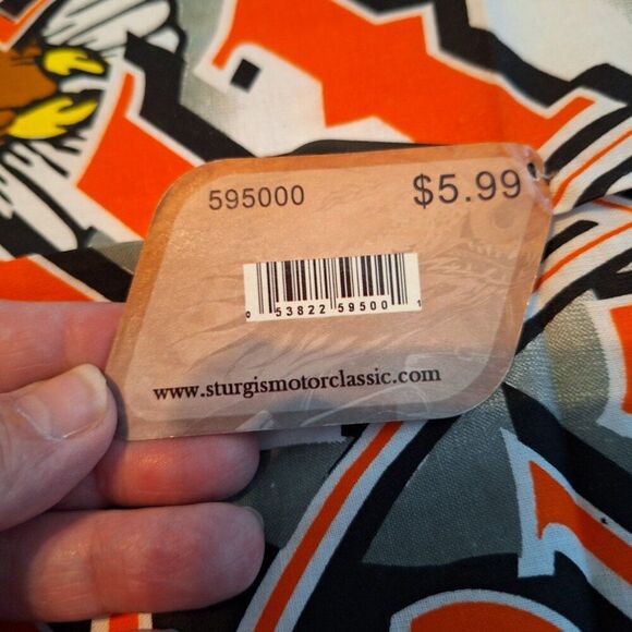 Sturgis 2012 Legendary‎ Bandana Screaming Bald Eagle Design 23" x 23" Bandana - Picture 4 of 7